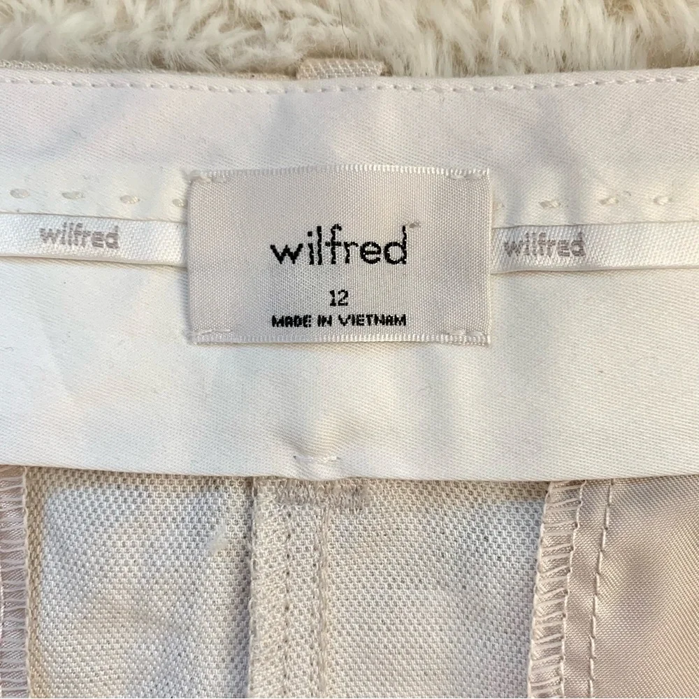 NEW Aritzia Wilfred Layover Linen Blend 3” Shorts in Natural Ecru NWT 10 12